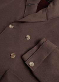 Paul Stuart Solid Double Breasted Hooded Overcoat, thumbnail 3