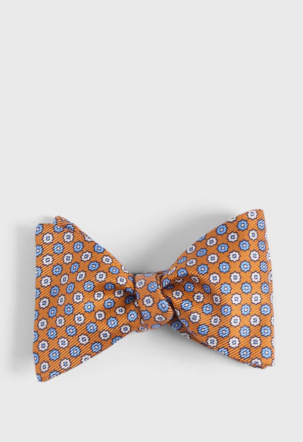 Paul Stuart Printed Silk Small Floral Bow Tie, image 1