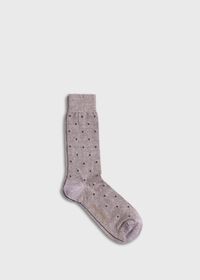 Paul Stuart Linen Mélange Dotted Sock, thumbnail 1