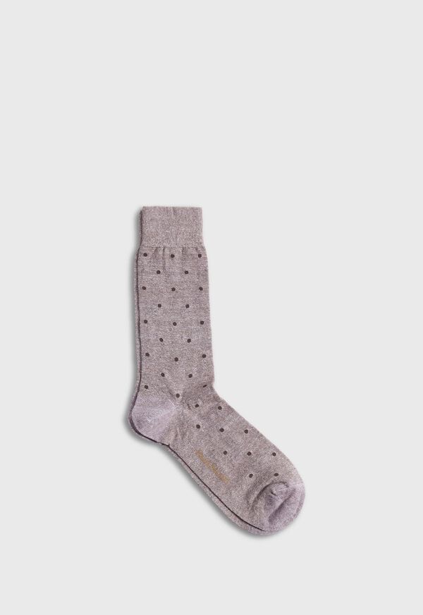 Paul Stuart Linen Mélange Dotted Sock, image 1