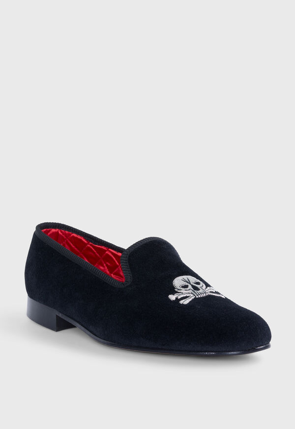 Paul Stuart Tyler Velvet Skull Slip-on, image 2