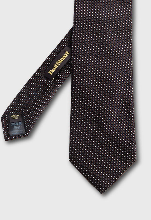 Paul Stuart Micro Jacquard Solid Tie, image 1
