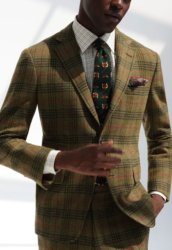 Paul Stuart Tattersall Plaid Sport Shirt, image 2