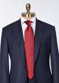 Paul Stuart Woven Silk Double Dot Tie, thumbnail 2