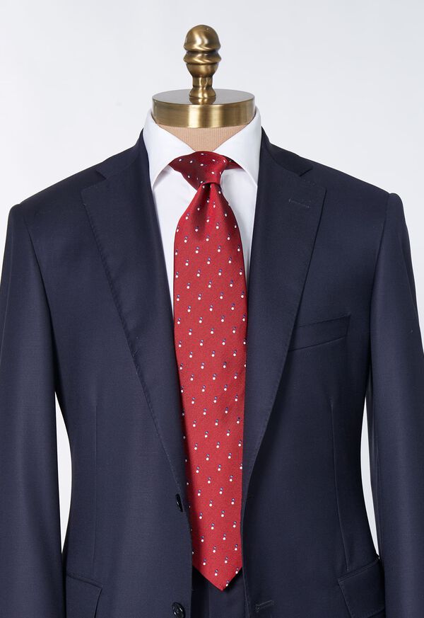 Paul Stuart Woven Silk Double Dot Tie, image 2