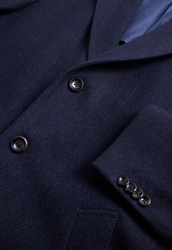 Paul Stuart Wool Herringbone Coat, image 4