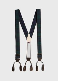 Paul Stuart Tartan Plaid Braces, thumbnail 1
