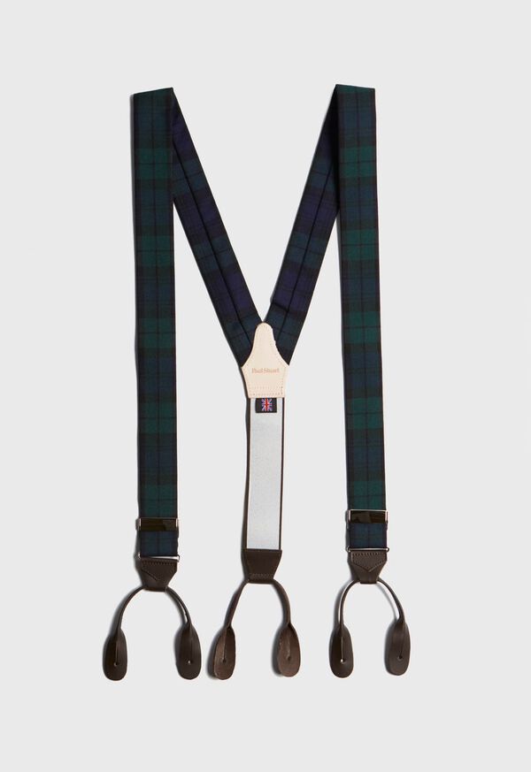 Paul Stuart Tartan Plaid Braces, image 1