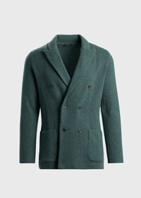 Paul Stuart Double Breasted Knitted Cashmere Blazer, thumbnail 1
