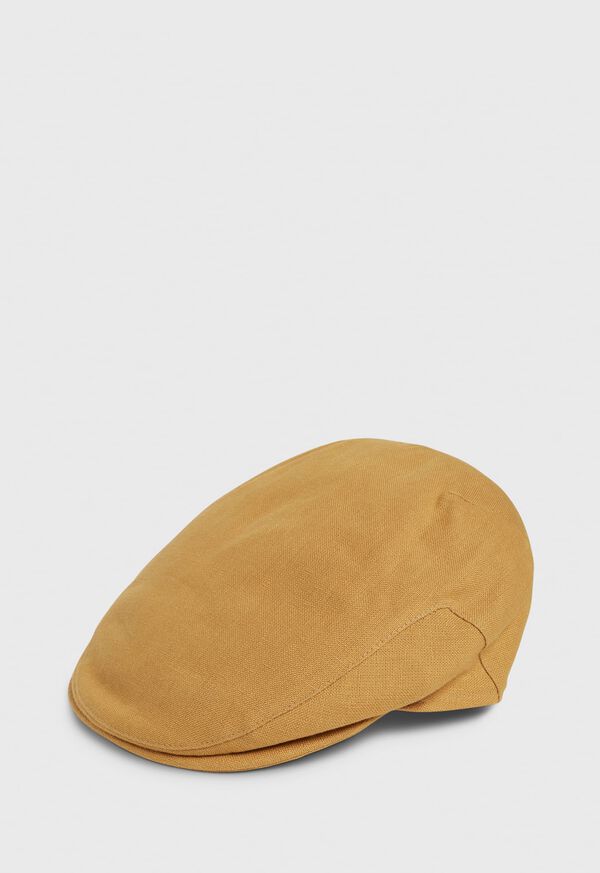 Paul Stuart Irish Linen Solid Flat Cap, image 4