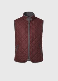 Paul Stuart Wool Flannel Quilted Vest, thumbnail 1