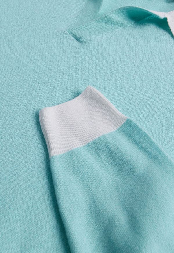 Paul Stuart Cashmere Open Collar Polo, image 2