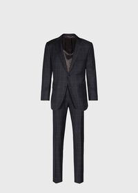 Paul Stuart Grey Windowpane Classic shoulder suit, thumbnail 1