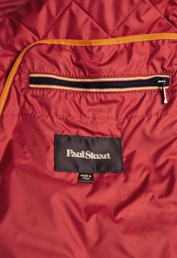 Paul Stuart Quilted Nylon Vest with Wool Trim, image 3