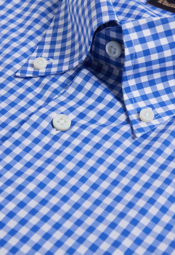Paul Stuart Cotton Classic Gingham Sport Shirt, image 2