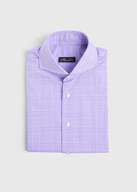 Paul Stuart Plum Plaid Dress Shirt, thumbnail 1