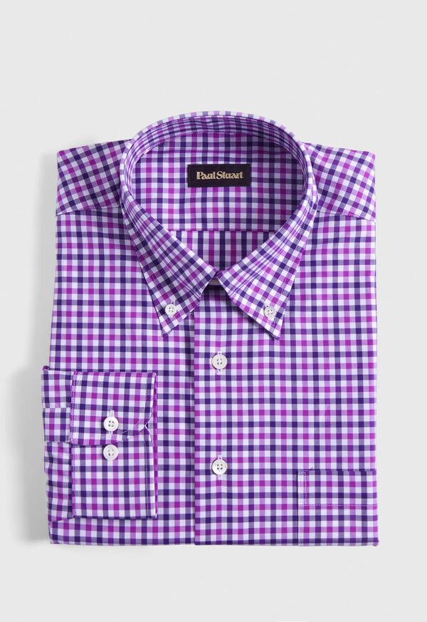 Paul Stuart Cotton Check Sport Shirt, image 1