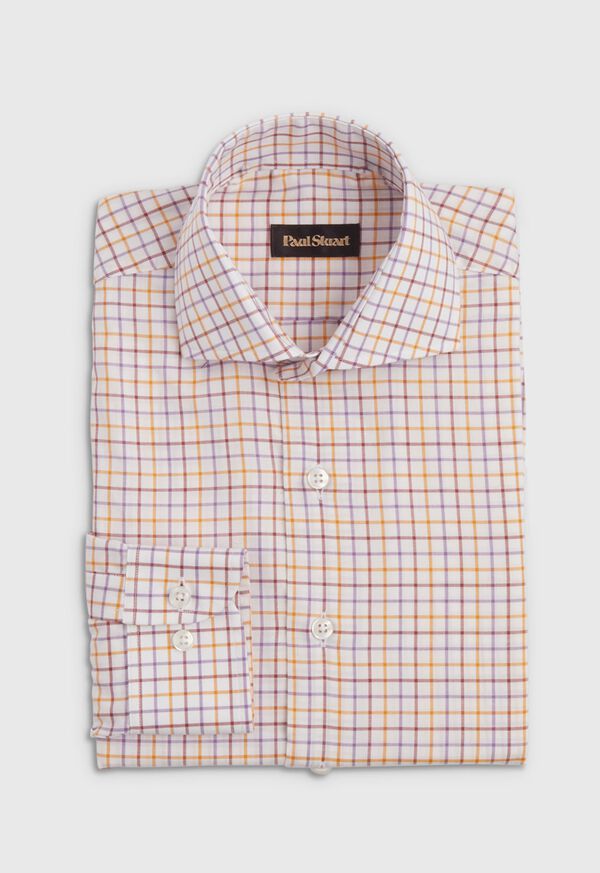 Paul Stuart Cotton 3-Color Tattersall Sport Shirt, image 1