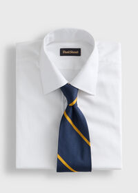 Paul Stuart Woven Silk Regimental Stripe Tie, thumbnail 2