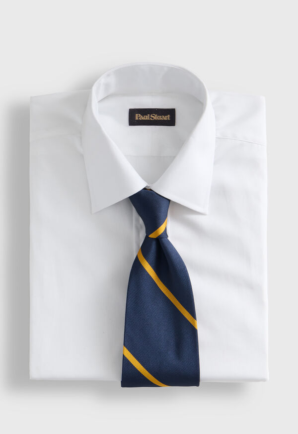 Paul Stuart Woven Silk Regimental Stripe Tie, image 2