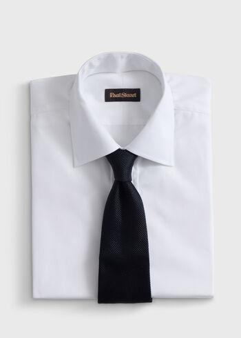 Paul Stuart Solid Mogador Silk & Cotton Tie