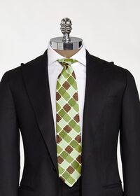 Paul Stuart Printed Curved Squares Tie, thumbnail 2