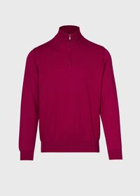 Paul Stuart Cotton Zipneck Pullover, thumbnail 1