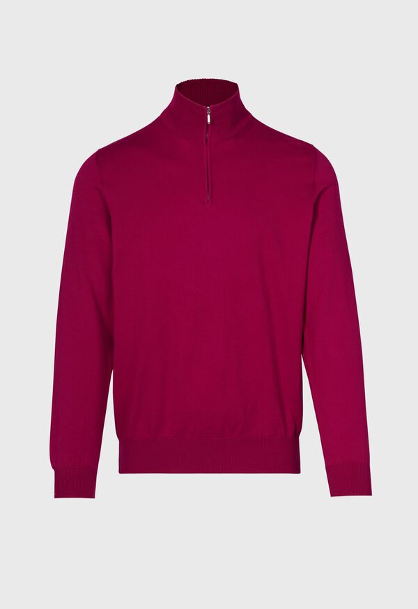 Paul Stuart Cotton Zipneck Pullover, image 1