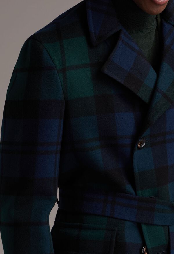 Paul Stuart Plaid Double Face Overcoat, image 4