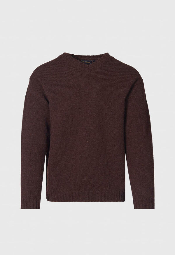 Paul Stuart Shetland Wool V-Neck Sweater, image 1
