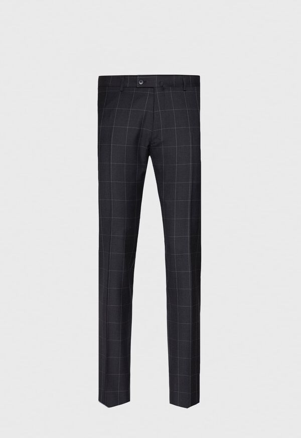 Paul Stuart Grey Windowpane Classic shoulder suit, image 5