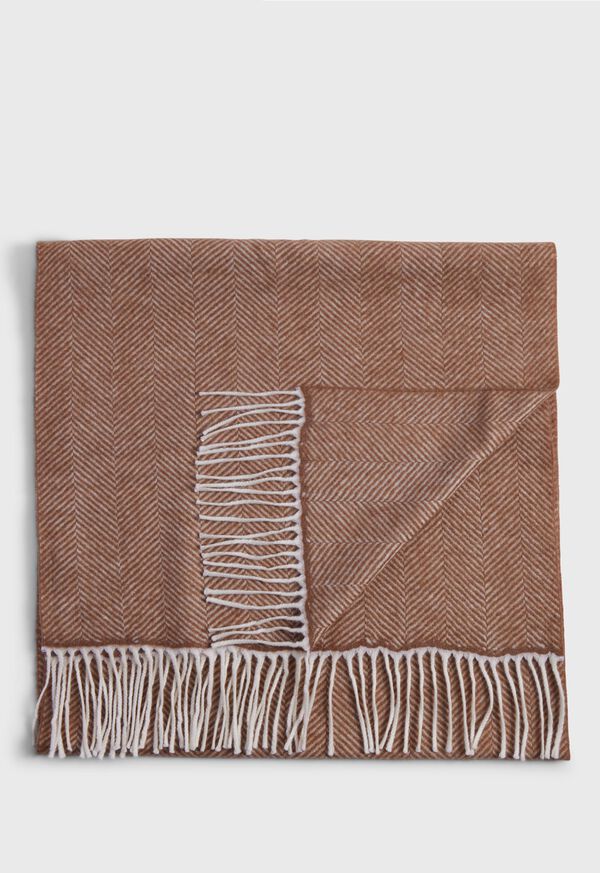 Paul Stuart Wool Chevron Scarf, image 1
