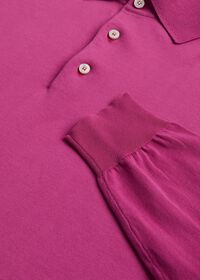 Paul Stuart Long Sleeve Cotton Polo Shirt, thumbnail 15