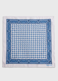 Paul Stuart Habotai Silk Paisley Pocket Square, thumbnail 3
