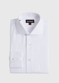 Paul Stuart Stuart's Choice Twill Solid Dress Shirt, thumbnail 1