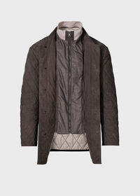 Paul Stuart Quilted Waterproof Suede Jacket, thumbnail 2