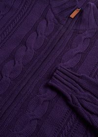 Paul Stuart Cashmere Cable Zip Cardigan, thumbnail 2