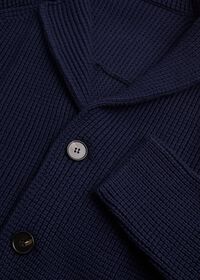 Paul Stuart Wool Big Barley Stitch Sweater Jacket, thumbnail 2