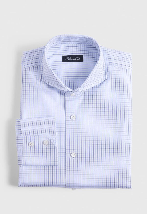Paul Stuart Cotton Tattersall Dress Shirt, image 1