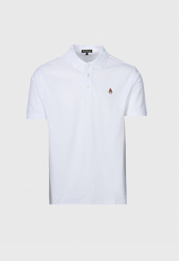 Paul Stuart Cotton Piqué Logo Polo, image 2