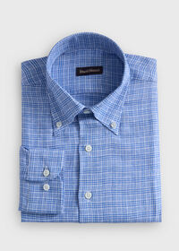 Paul Stuart Linen Plaid Shirt, thumbnail 1