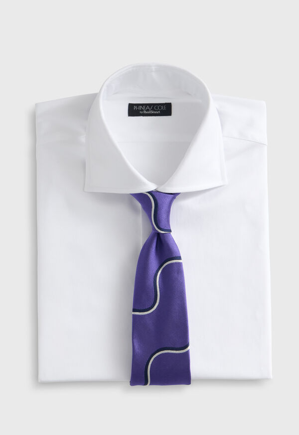 Paul Stuart Silk Deco Wave Tie, image 2