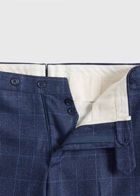 Paul Stuart Navy Plaid Double Breasted Suit, thumbnail 7