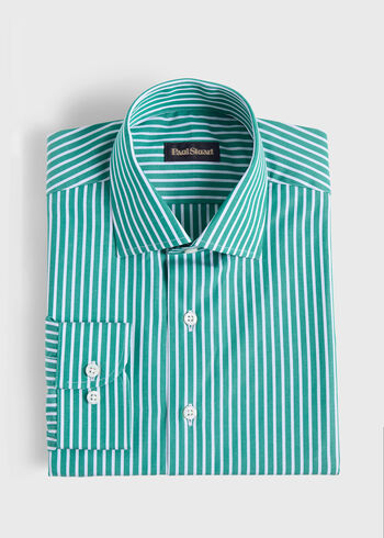 Paul Stuart Cotton Vertical Stripe Sport Shirt