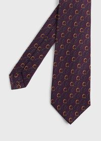 Paul Stuart Printed Silk Belts and Bits Tie, thumbnail 1
