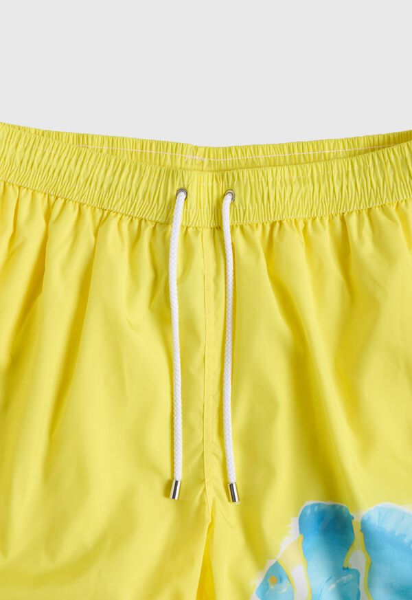 Paul Stuart Fish Print Swim Trunk, image 2