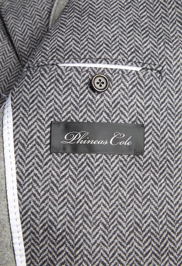 Paul Stuart Herringbone Print Wool Blazer, image 3
