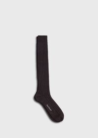 Paul Stuart Ribbed Cashmere Sock, thumbnail 1