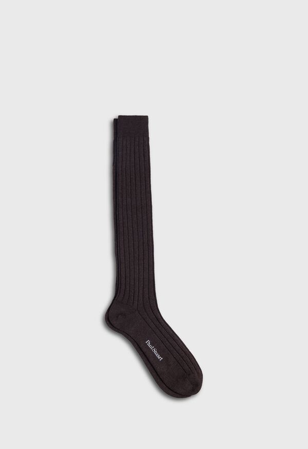 Paul Stuart Ribbed Cashmere Sock, image 1