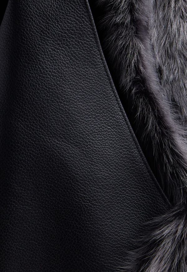 Paul Stuart Sheepskin Panel Tote Bag, image 2